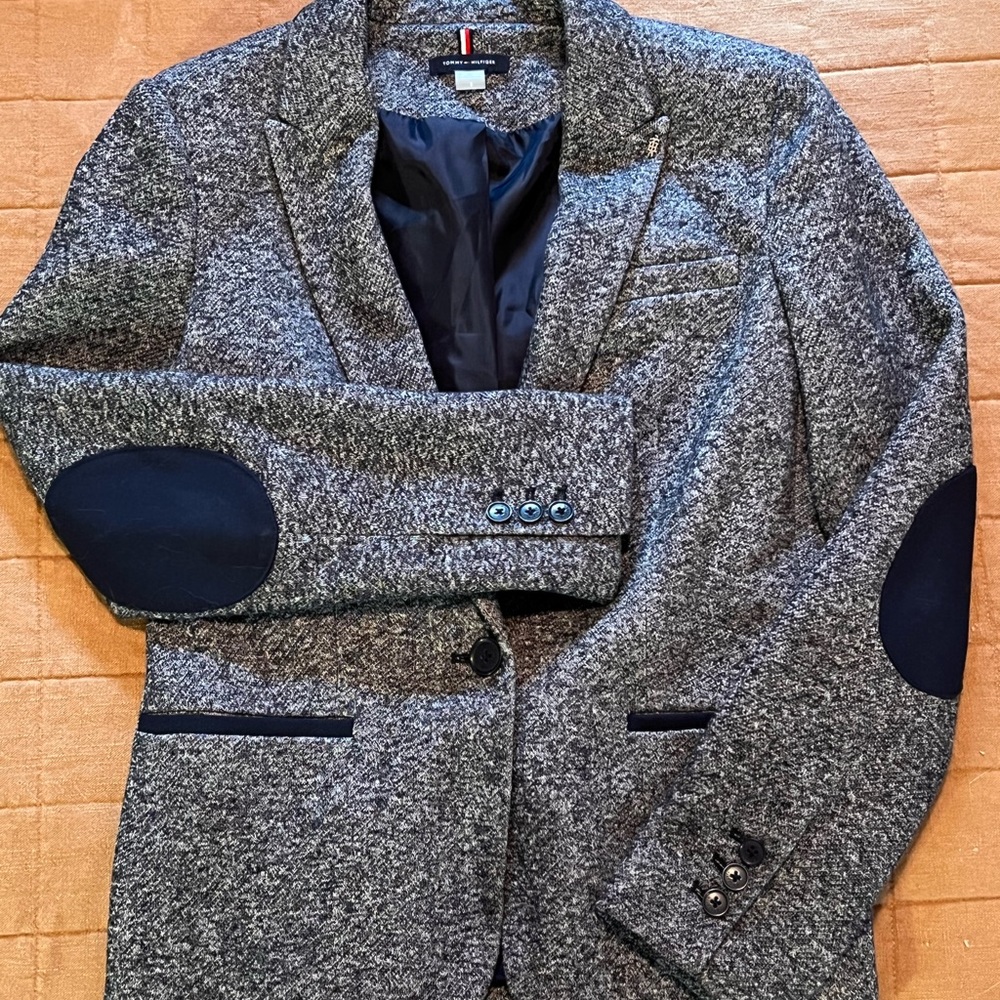 Collegiate Tommy Hilfiger Blazer with Elbow Patches